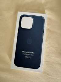 iPhone 15 Pro Max FineWoven Case Pacific Blue ORIGINALA Noua