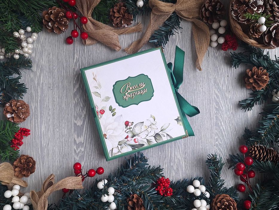 Скрапбук албум "Магическа звезда", с коледни елементи /53.1