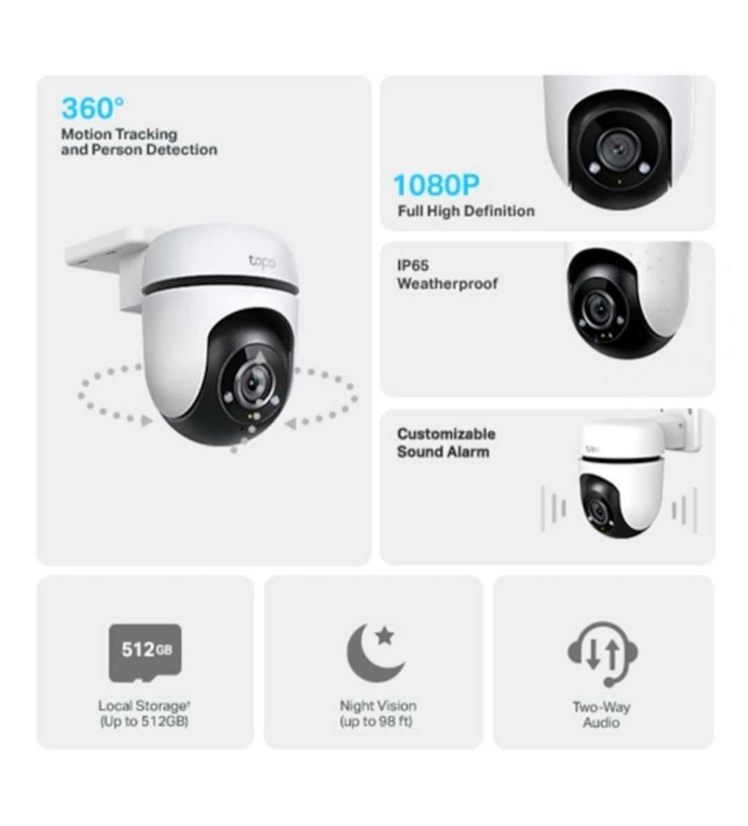 Camera de supraveghere video exterior wireless TAPO C500