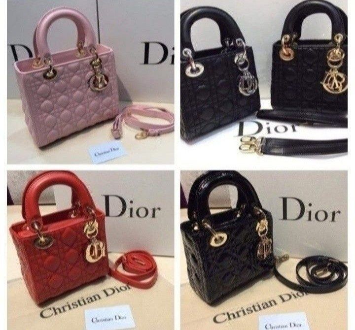 Genti mini model Lady,diverse culori,accesorii metalice aurii, saculet