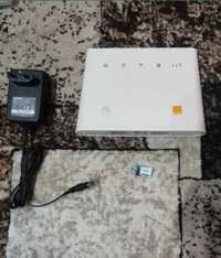 Router 4G Huawei b310 cu SIM antena 3m pentru semnal GSM slab