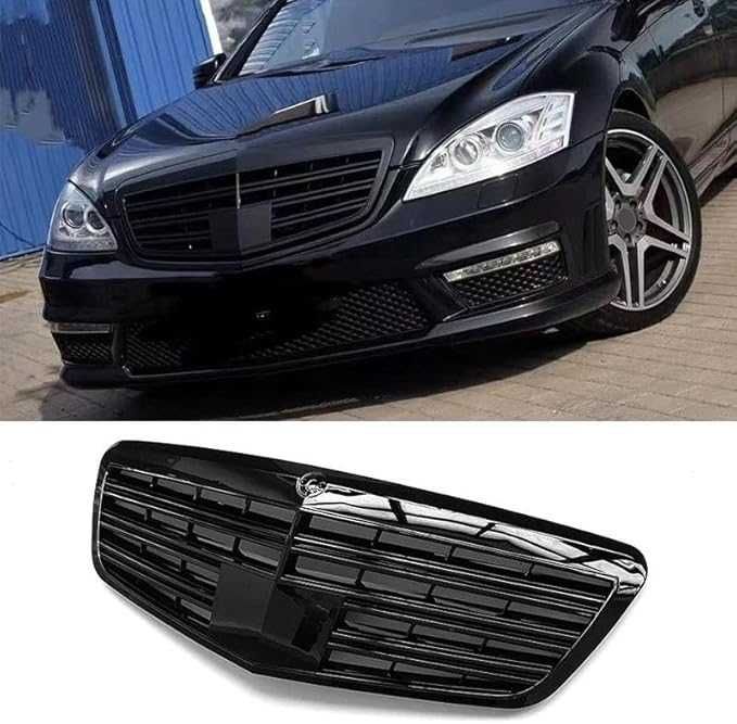 Решетка Мерцедес 221 Фейслифт Черна Нова Тунинг Mercedes W221 Facelift