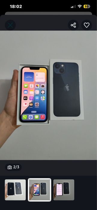 Iphone 13 black,128 gb,100% baterie