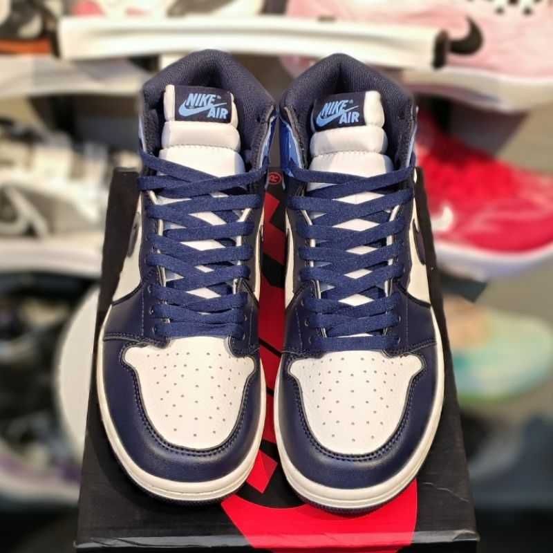 Jordan 1 High Obsidian Blue / Adidasi Fete / Baieti 2024 / Noi