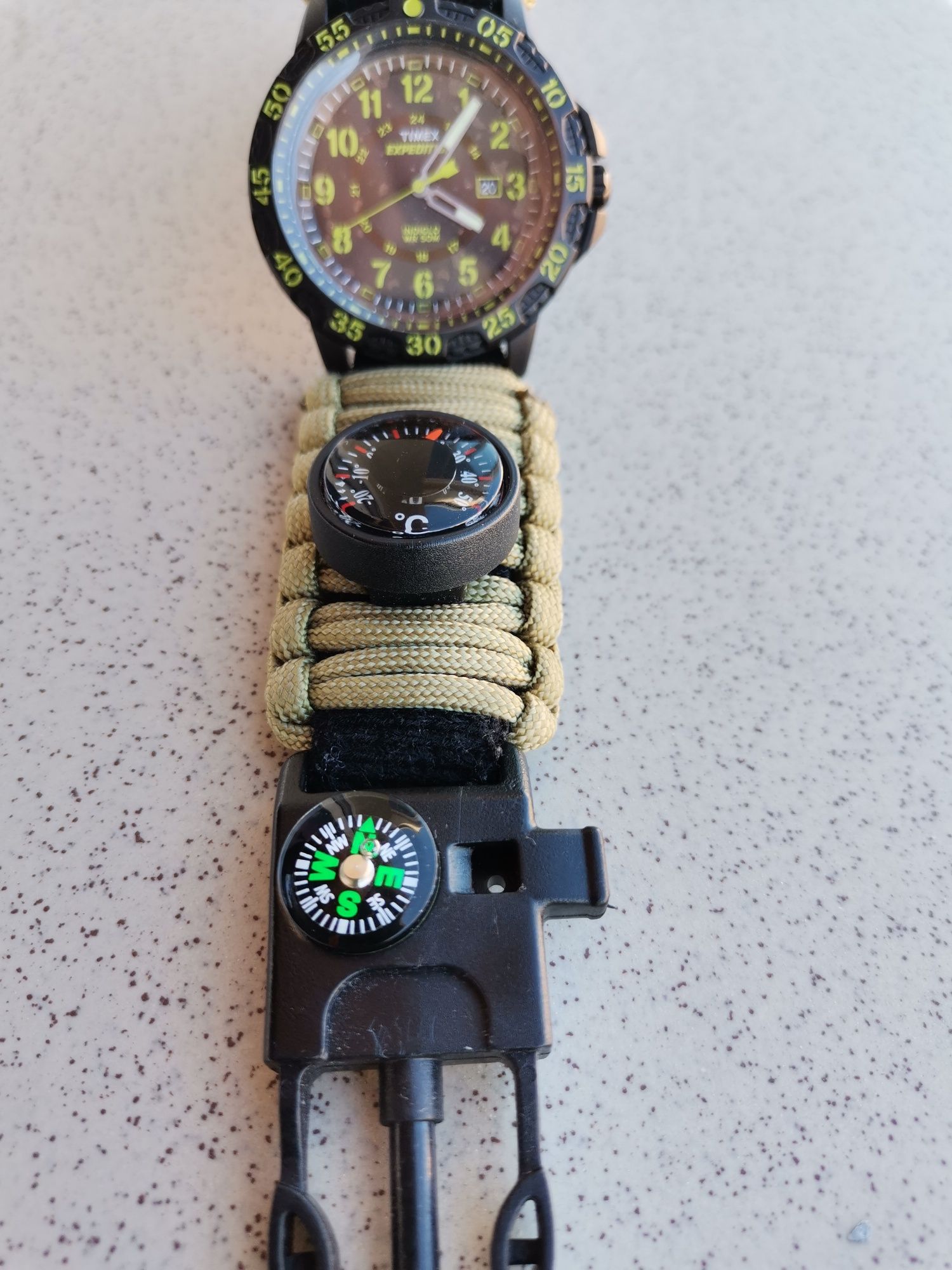 Schimb Timex Indiglo military combat busolă termometru