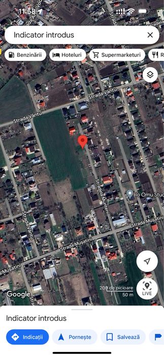 Teren IntraVilan Pretabil Pentru Casa Strada Musatini Aroneanu Iasi