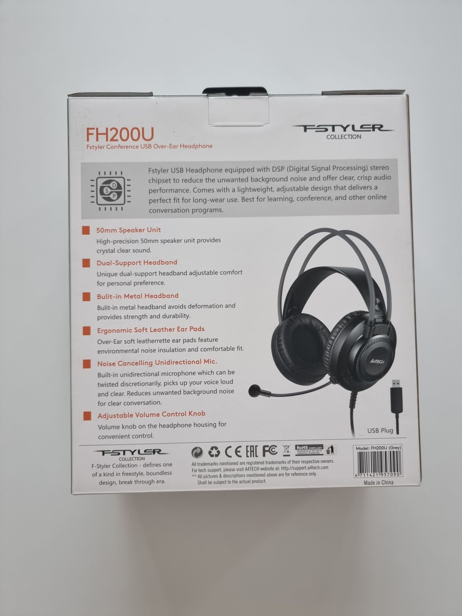 Гейминг слушалки с микрофон A4TECH FH200U