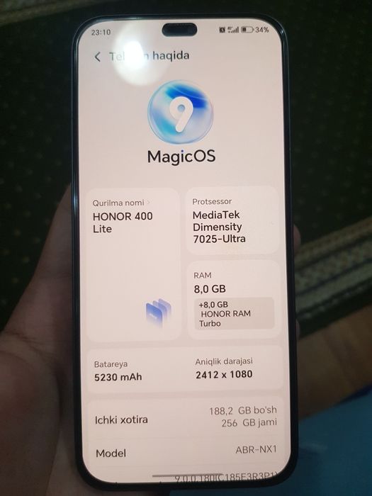 Honor 400 lite 256gb