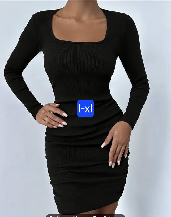 Rochie tricot neagră