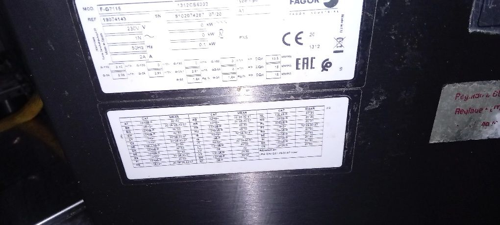 Газови фритюрници Fagor 17л.