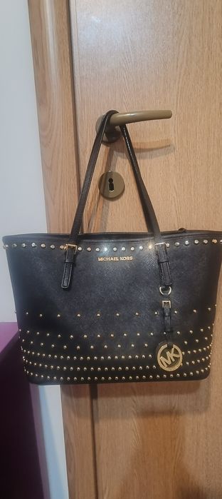 Geanta autentică MK Jet Set travel tote studded