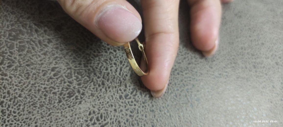 Кольцо золотое 585 проба 1.8 гр