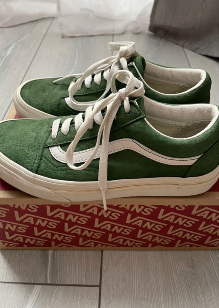 Tenisi Vans verde de femeie/copii