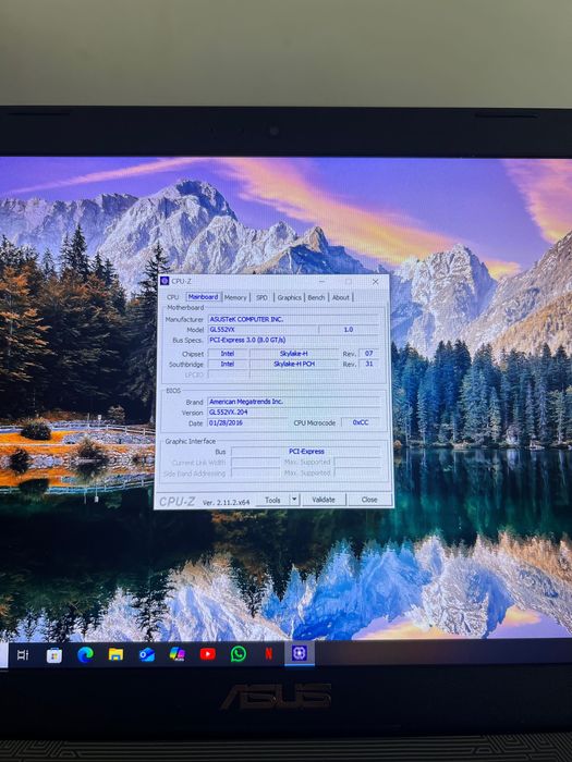 Asus republic of gamers GL 552 vx-(1500 lei)