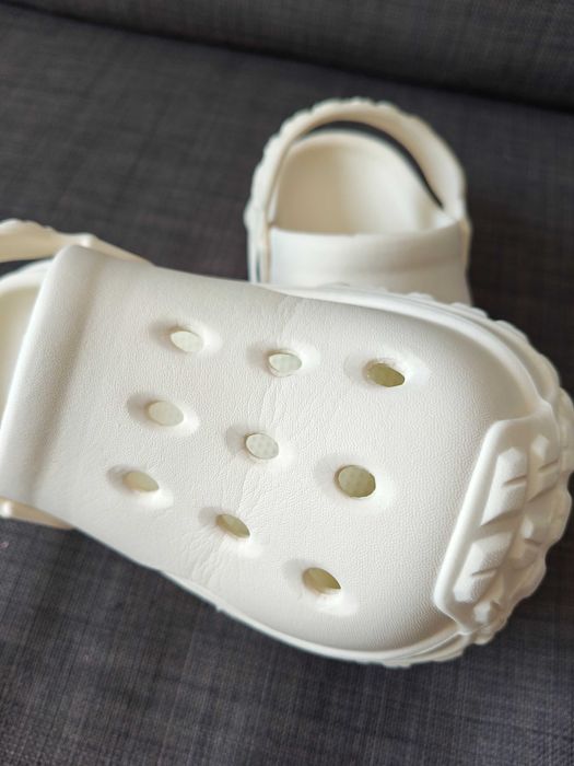 Papuci copii albi tip Crocs marimea 30-31