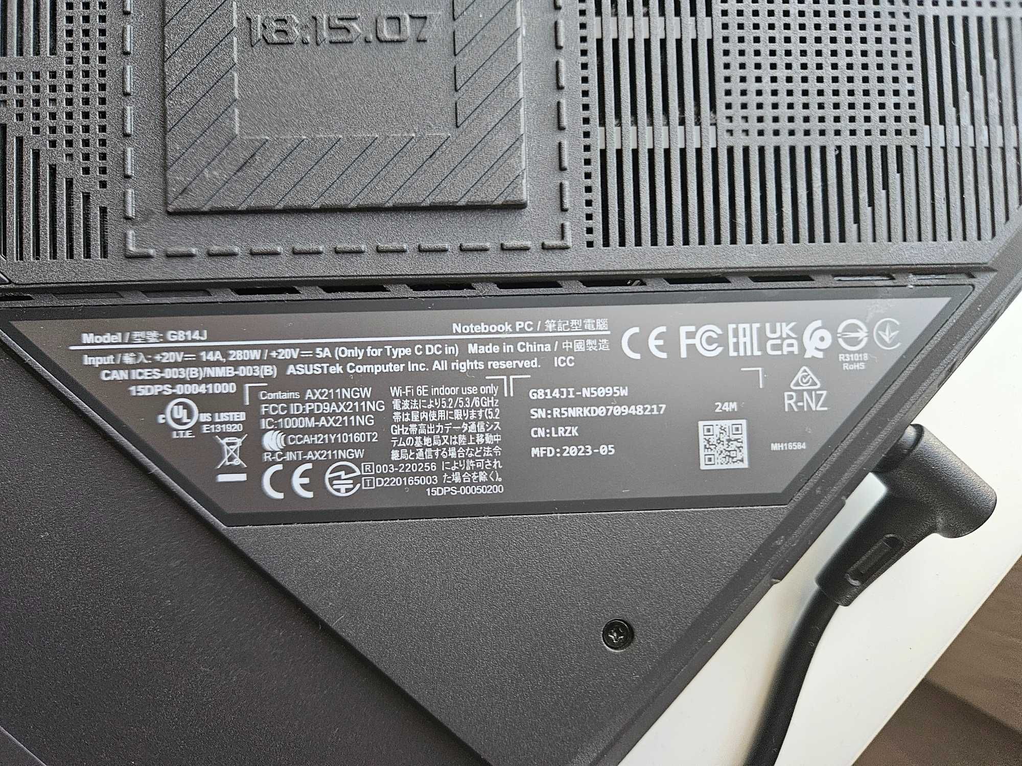 Asus ROG G18 гаранционен