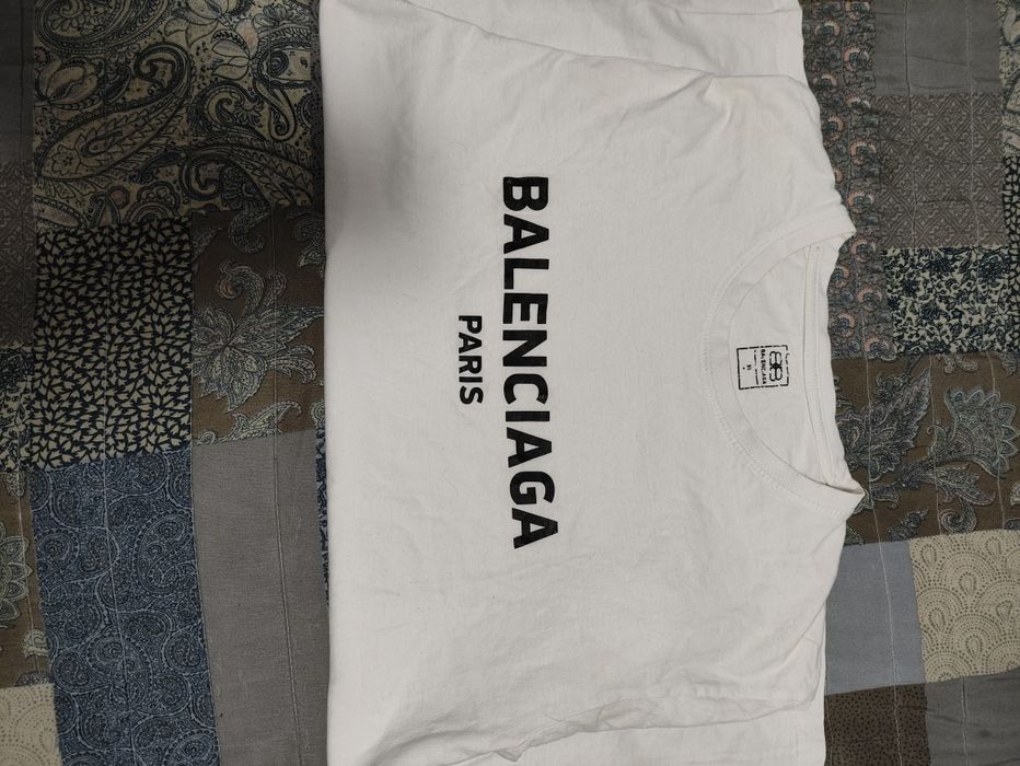 Tricou Balenciaga alb