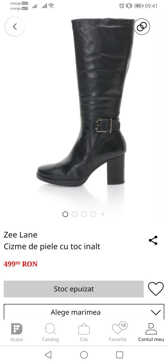 Cizme Zee Lane Piele 38