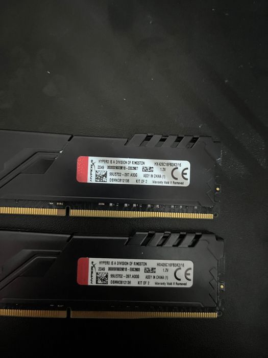 16 GB RAM HyperX (2x8) DDR4 2666Mhz