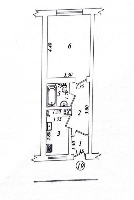 Продается однакомнатная квартира