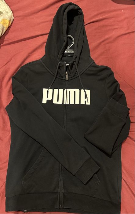 Черен суичър Puma с цип