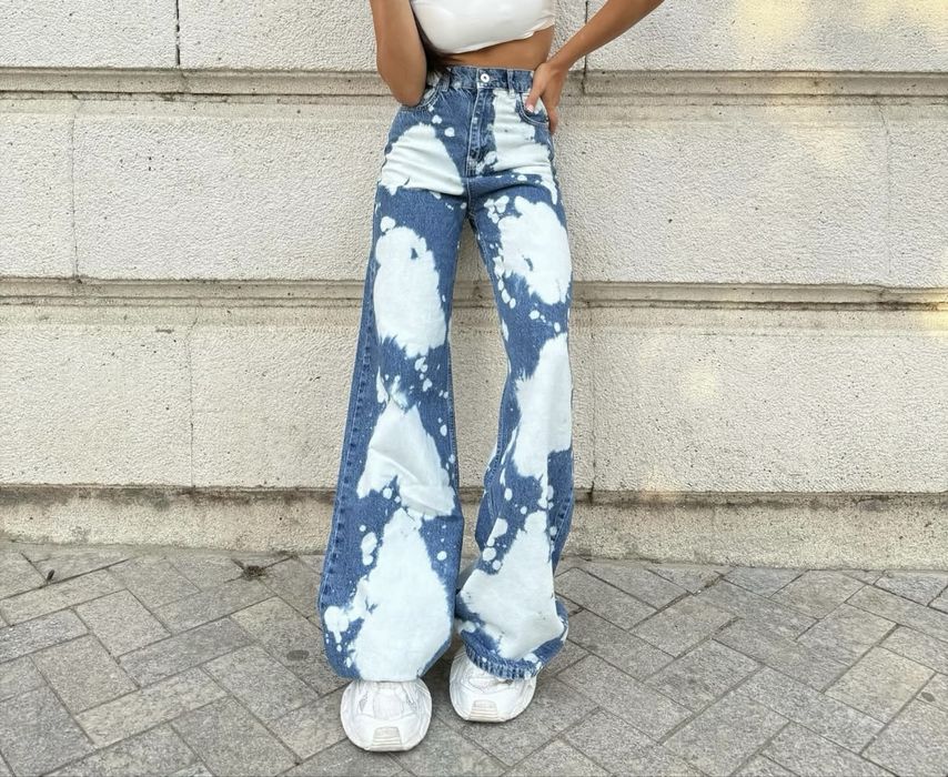 Дънки с шарка