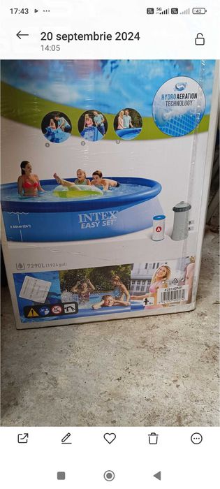 Piscina intex diam 4m