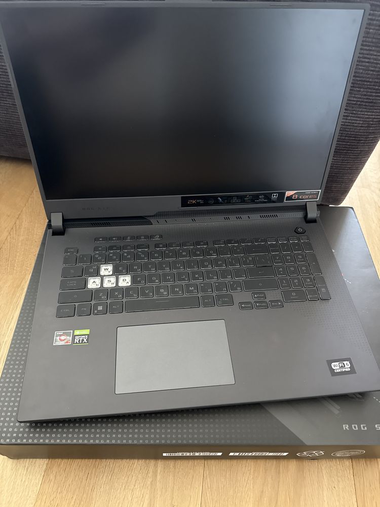 Лаптоп ASUS ROG Strix G17 G713QR-K4017,17.3”,WQHD,AMD Ryzen7