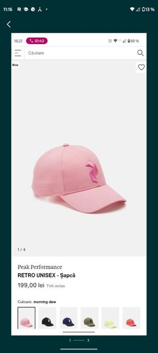 Sapca unisex Peak performance