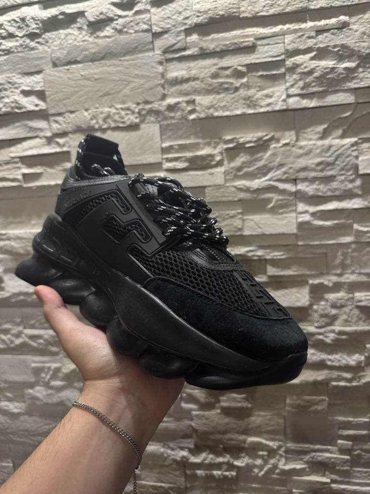 Adidasi Versace Chain Reaction Black