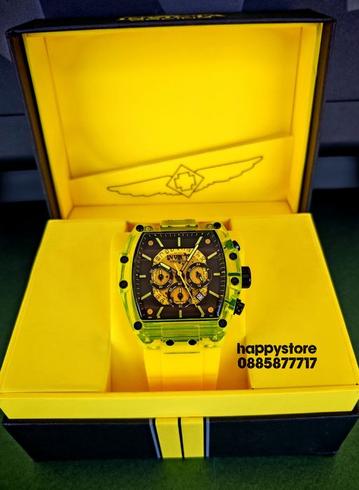INVICTA S1 Rally yellow 49 mm, Инвикта нов ръчен часовник