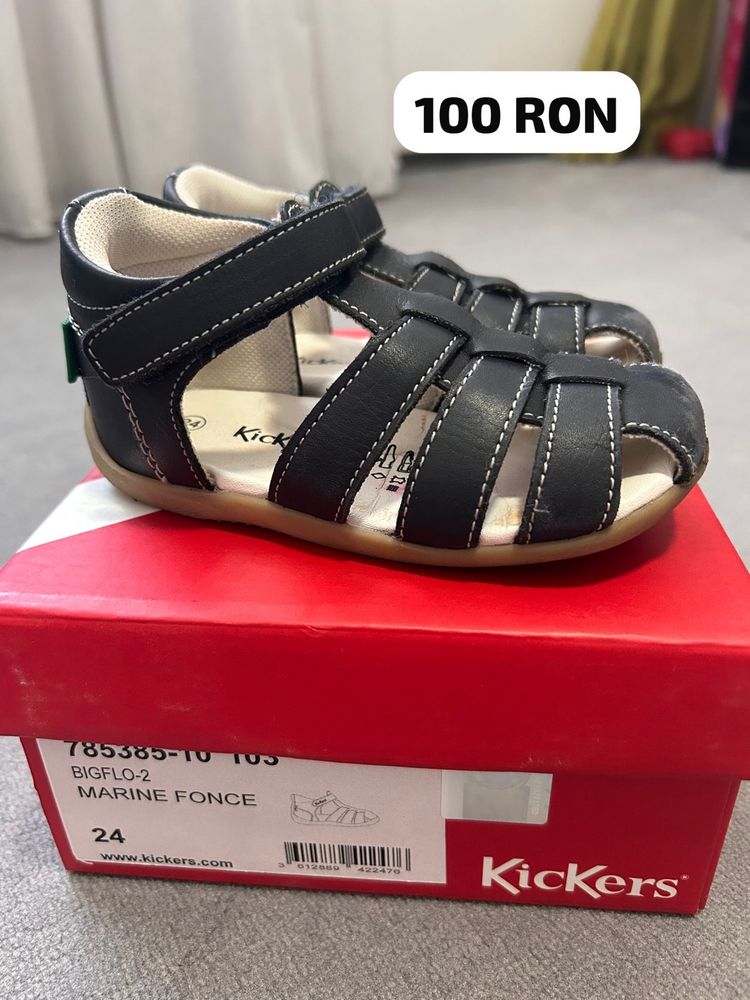 Sandale piele baiat Geox, DDstep, KicKers