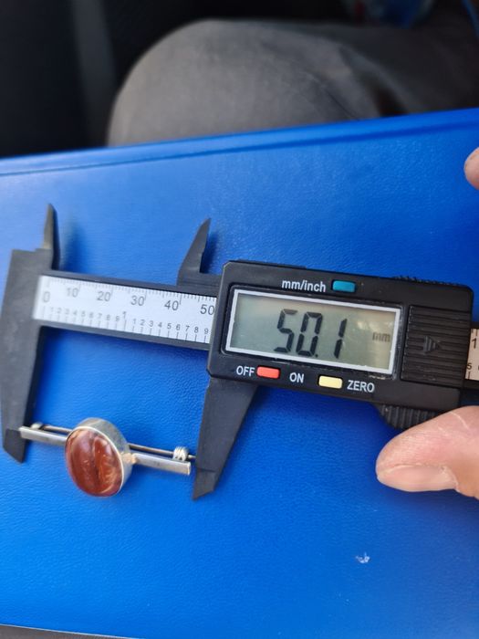 N brosa veche argint 830 masiv piatra carneol,cu pin