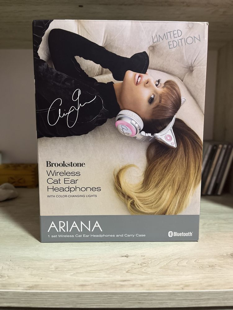 Безжични слушалки Ariana Grande brookstone cat headphones