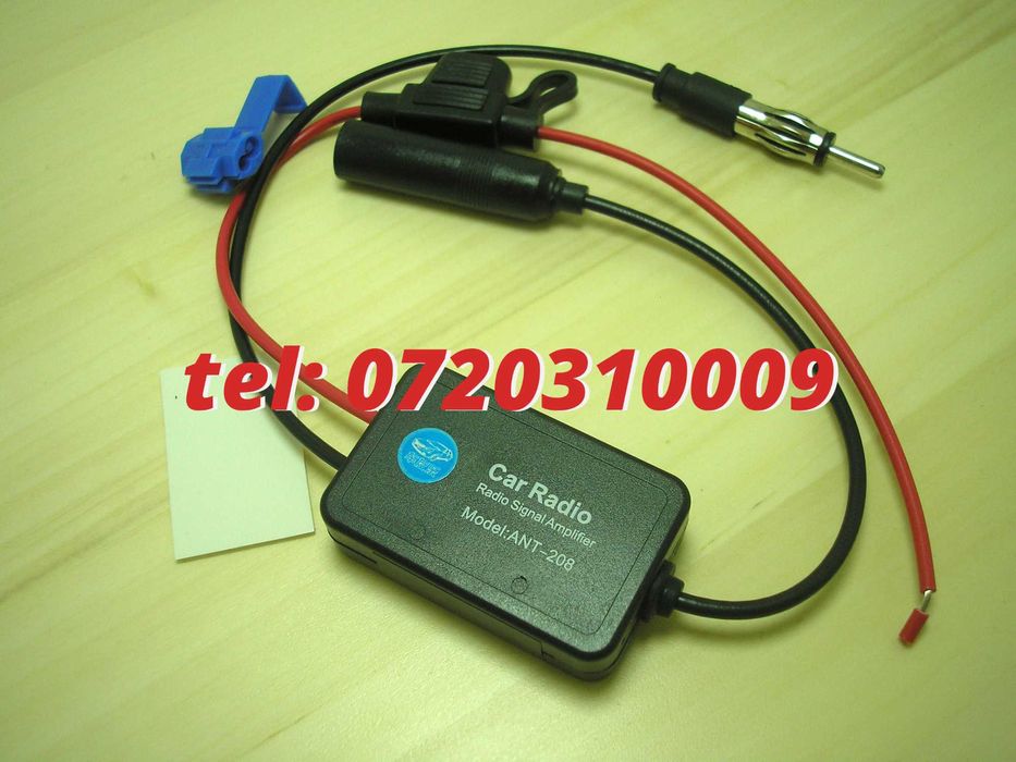 Amplificator De Semnal Antena Radio Auto Fm 12v