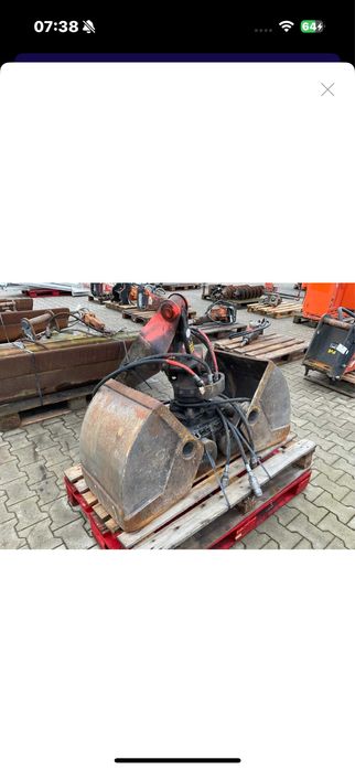Cupa hidraulica cu rotator pentru macara sau mini excavator