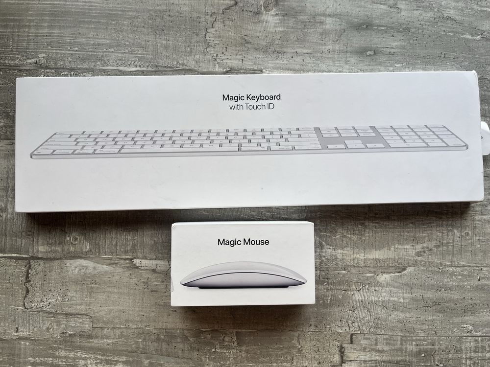 Apple magic mouse and magic keyboard with touch ID