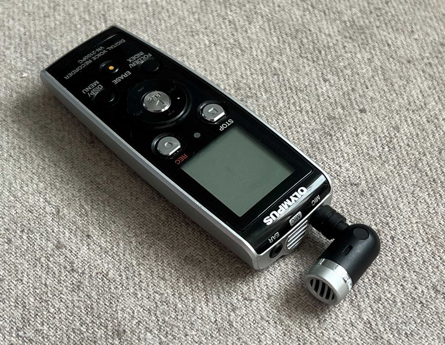 Reportofon digital Olympus VN-2100PC cu microfon extern, functional