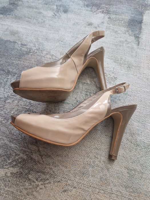 Sandale din piele naturala elegante marimea 36 de la Pantoful galben