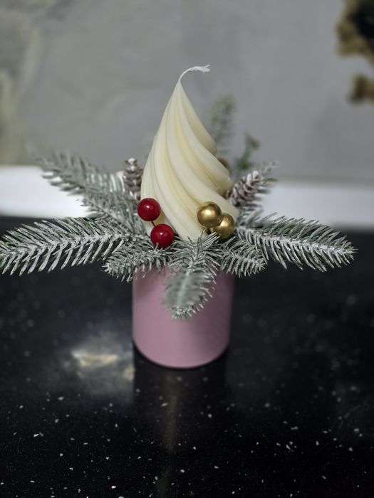 Aranjamente Crăciun din ceară de soia