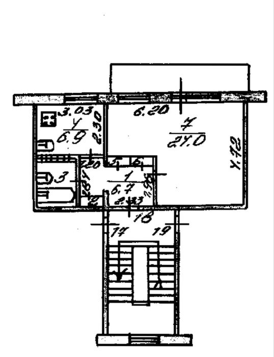 Сдам в долгосрочную аренду 1.5 комнатную квартиру, 6-22