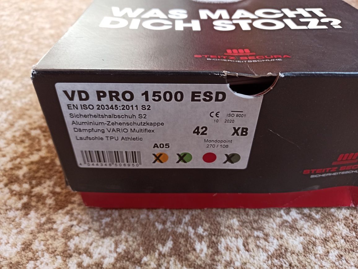 Чисто нови немски работни обувки Steitz Secura ESD VD PRO 1500