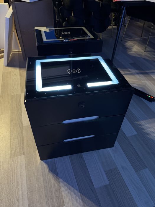 Noptiera smart 1+1 cadou, NEGRU