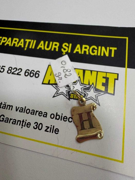Pandant Litera H Aur 14K (ctg)staramanet
