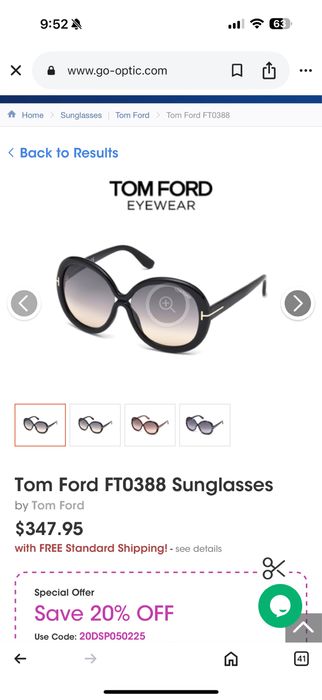 Слънчеви очила Tom Ford