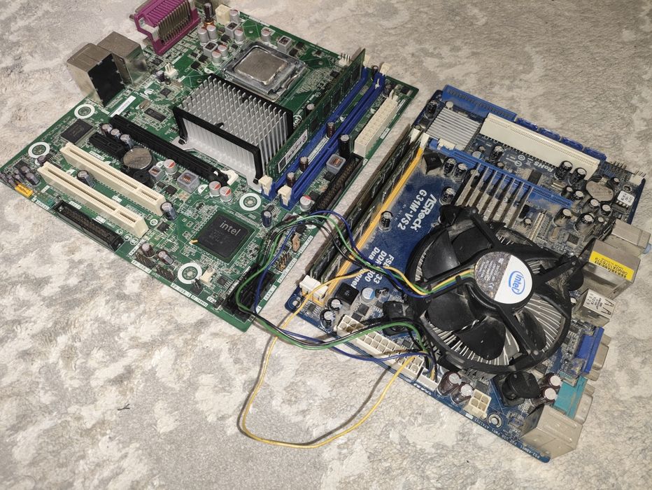 Продам две материнские платы с процессором