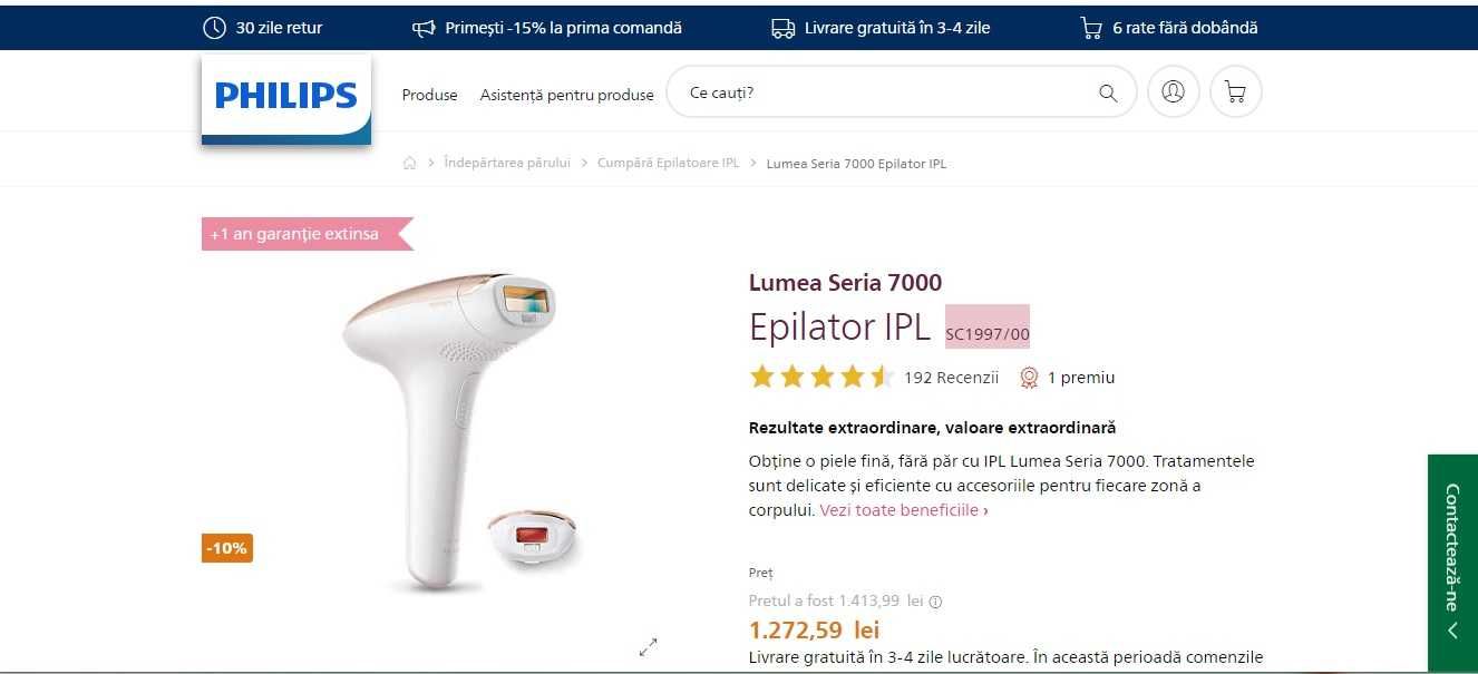 Epilator Phillips LUMEA SC1997/00