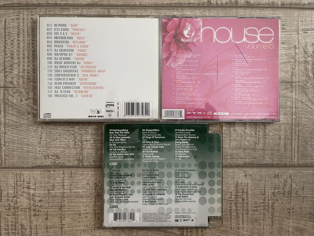 Lot 4 cd-uri muzica house/techno/trance/rave/electronic