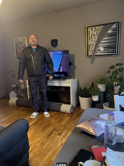 Кожено яке рокерско