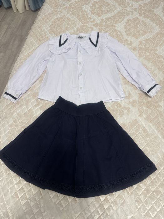 Школьная форма для девочки синего цвета